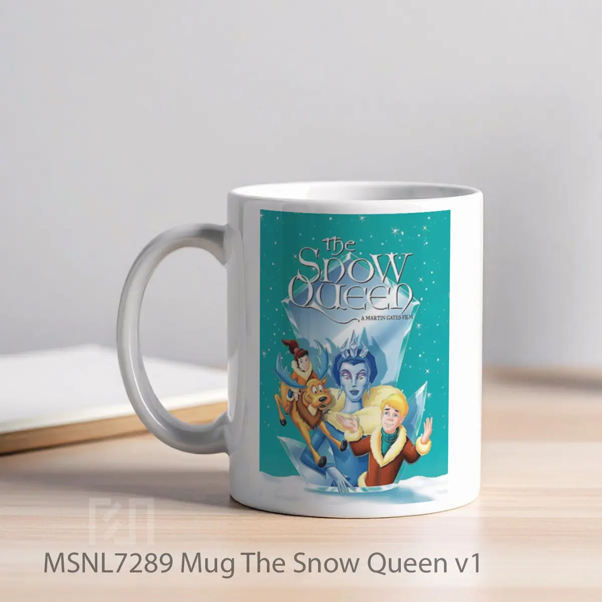 Mug The Snow Queen V1 Gelas Keramik Tema Film MSNL7289 - Tampak Kiri
