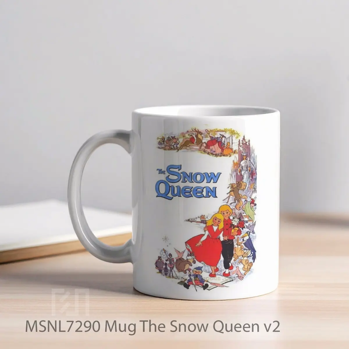 Mug The Snow Queen V2 Gelas Keramik Tema Film MSNL7290 - Tampak Kiri