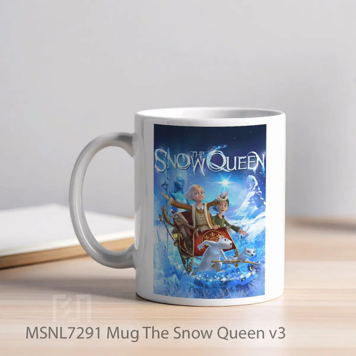 Mug The Snow Queen V3 Gelas Keramik Tema Film MSNL7291 - Tampak Kiri