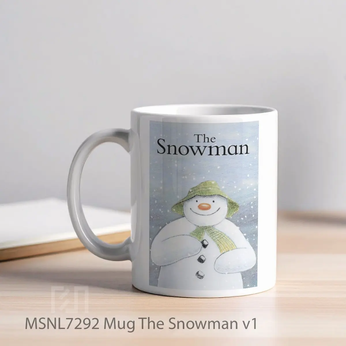 Mug The Snowman V1 Gelas Keramik Tema Film MSNL7292 - Tampak Kiri