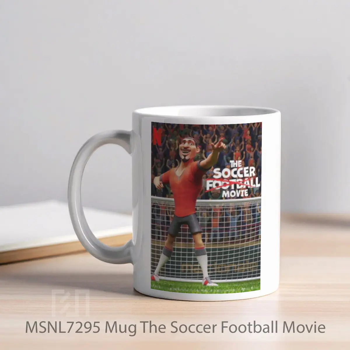 Mug The Soccer Football Movie Gelas Keramik Tema Film MSNL7295 - Tampak Kiri