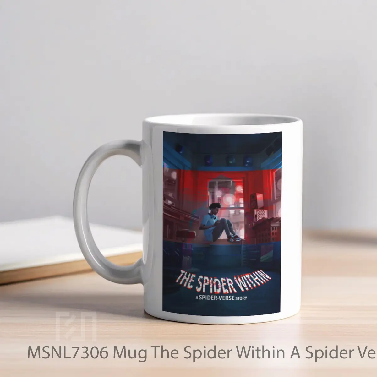 Mug The Spider Within A Spider Verse Story Gelas Keramik Tema Film MSNL7306 - Tampak Kiri