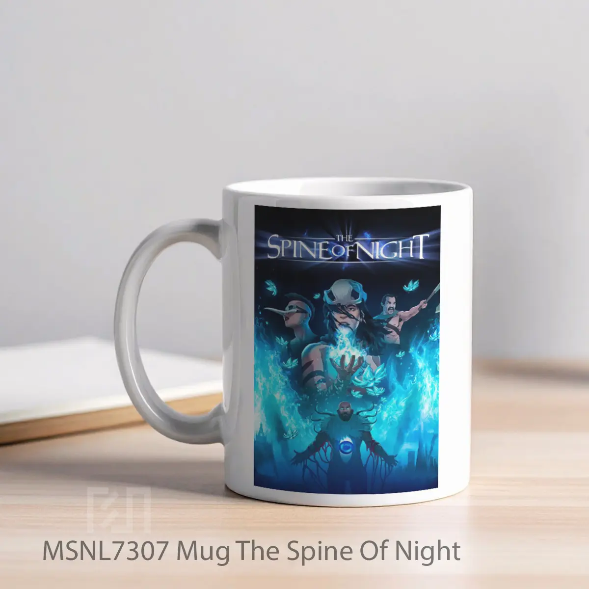 Mug The Spine Of Night Gelas Keramik Tema Film MSNL7307 - Tampak Kiri