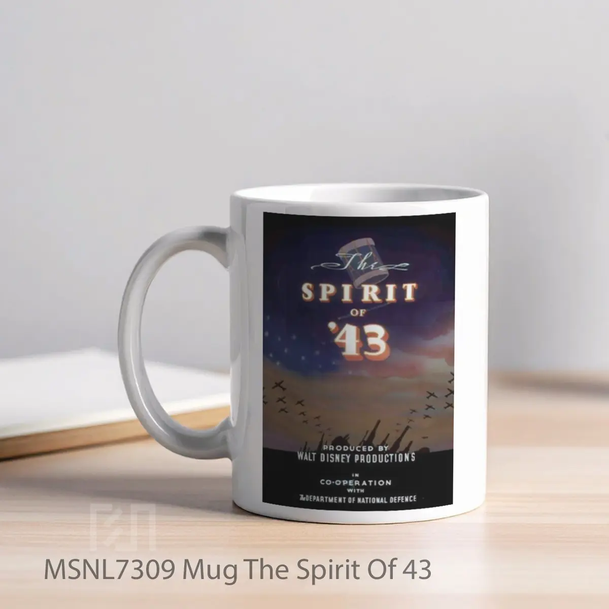 Mug The Spirit Of 43 Gelas Keramik Tema Film MSNL7309 - Tampak Kiri