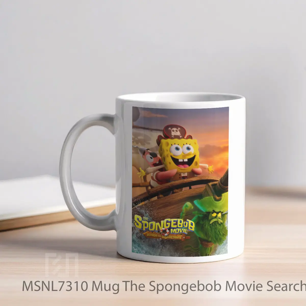Mug The Spongebob Movie Search For Squarepants Gelas Keramik Tema Film MSNL7310 - Tampak Kiri
