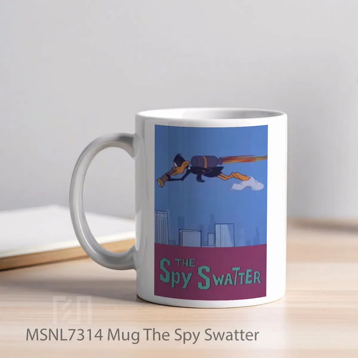 Mug The Spy Swatter Gelas Keramik Tema Film MSNL7314 - Tampak Kiri