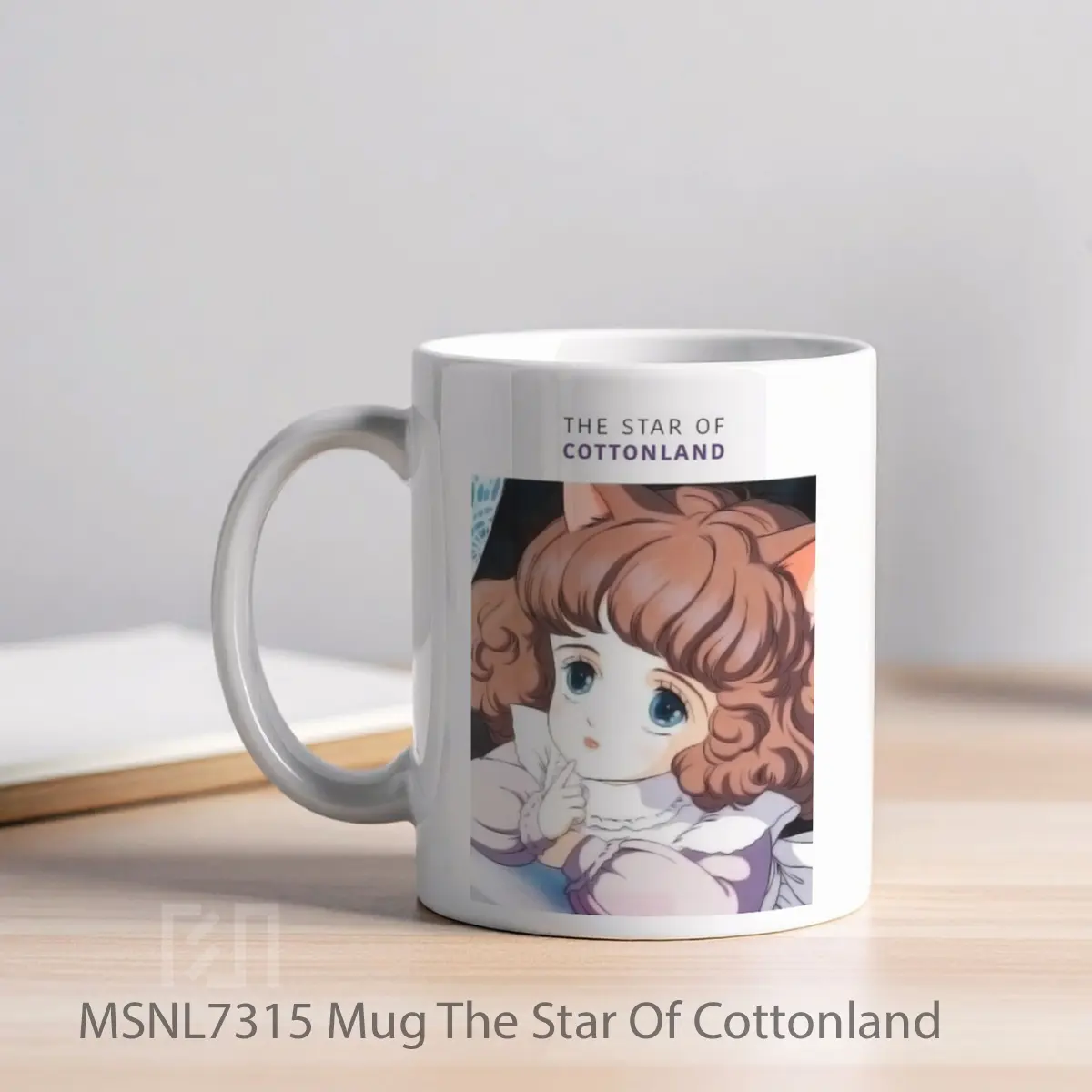 Mug The Star Of Cottonland Gelas Keramik Tema Film MSNL7315 - Tampak Kiri