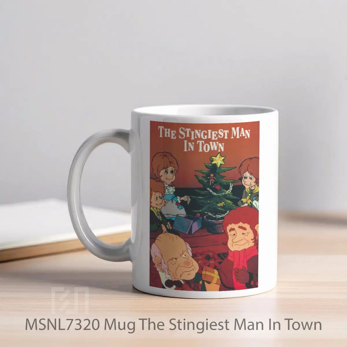 Mug The Stingiest Man In Town Gelas Keramik Tema Film MSNL7320 - Tampak Kiri