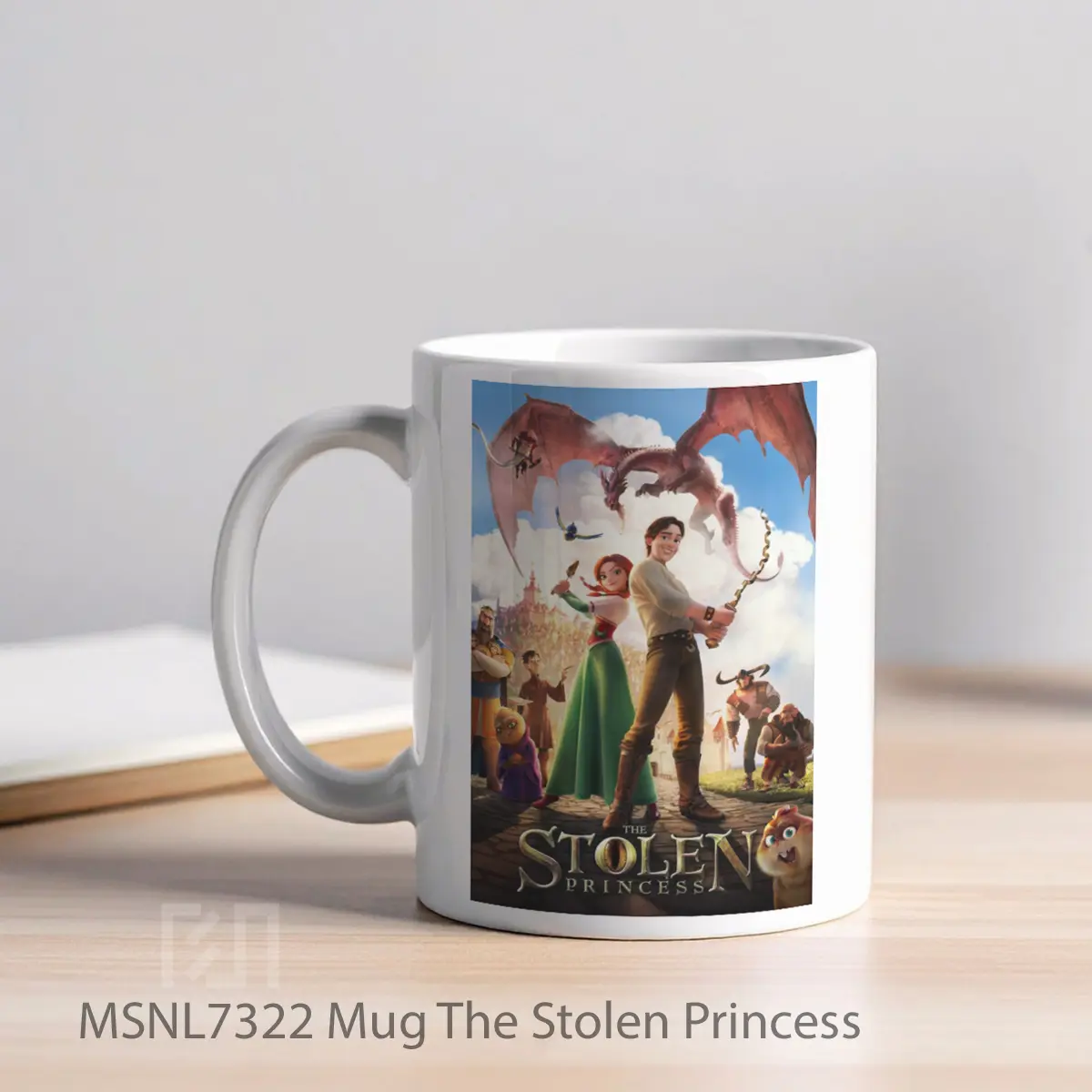 Mug The Stolen Princess Gelas Keramik Tema Film MSNL7322 - Tampak Kiri