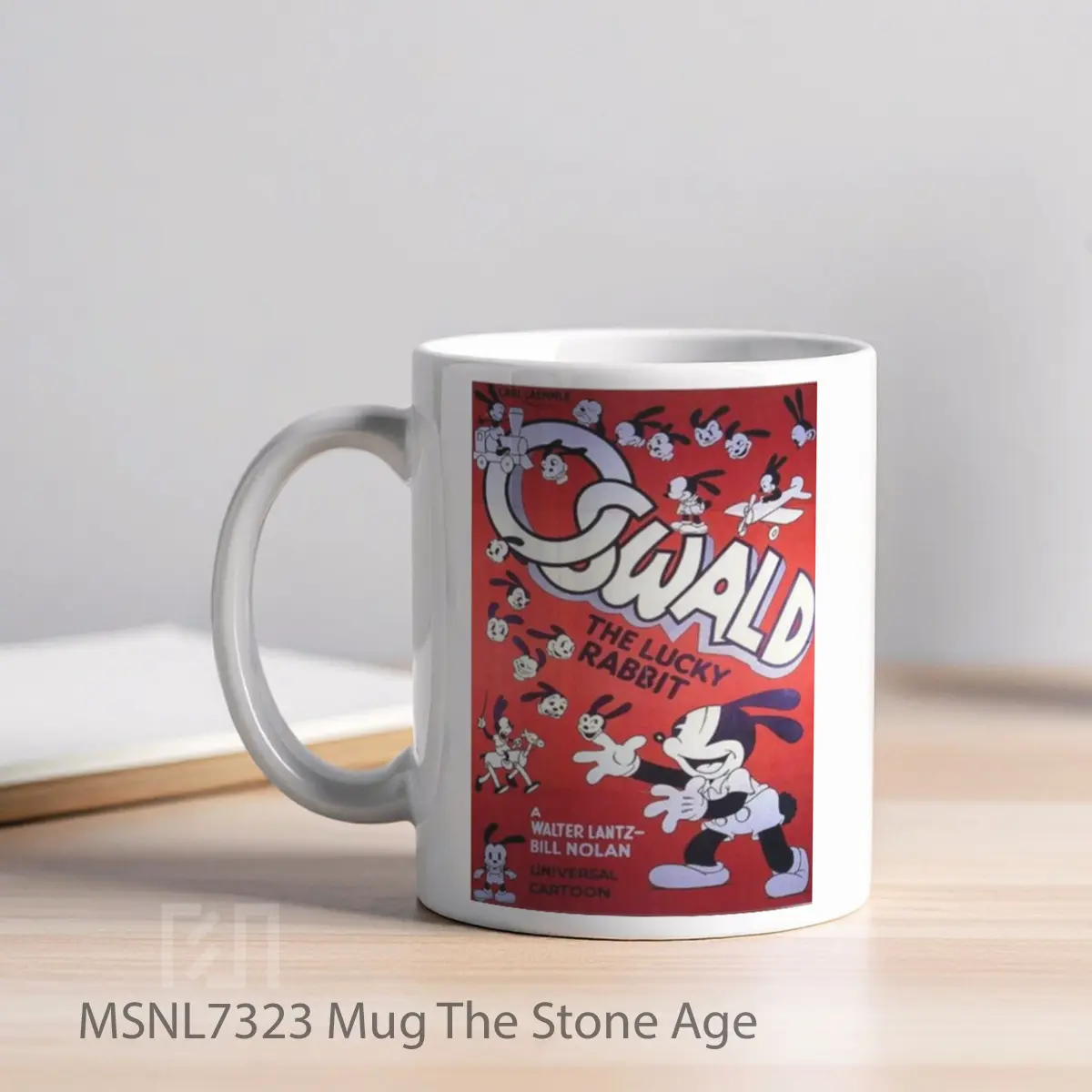 Mug The Stone Age Gelas Keramik Tema Film MSNL7323 - Tampak Kiri