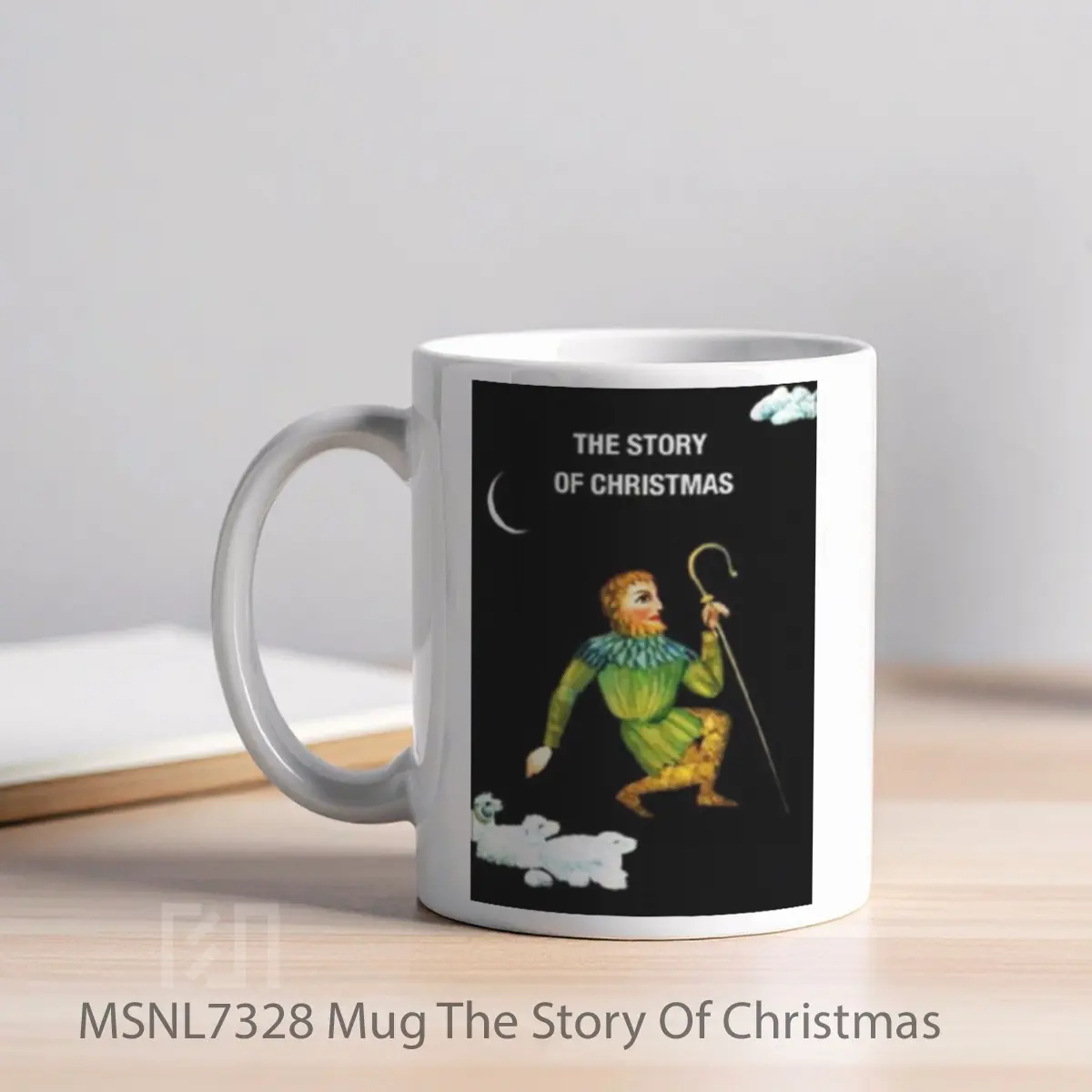 Mug The Story Of Christmas Gelas Keramik Tema Film MSNL7328 - Tampak Kiri