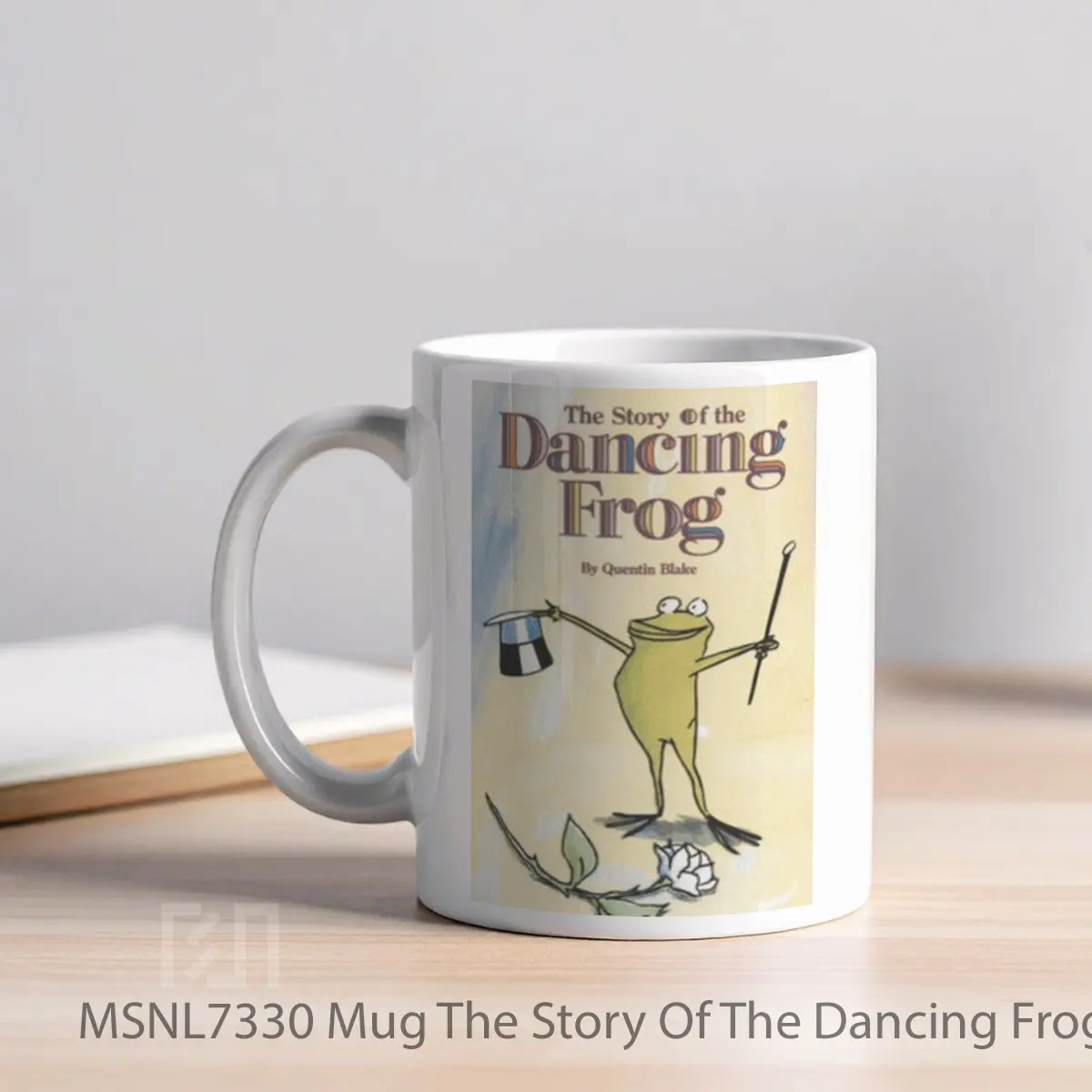 Mug The Story Of The Dancing Frog Gelas Keramik Tema Film MSNL7330 - Tampak Kiri