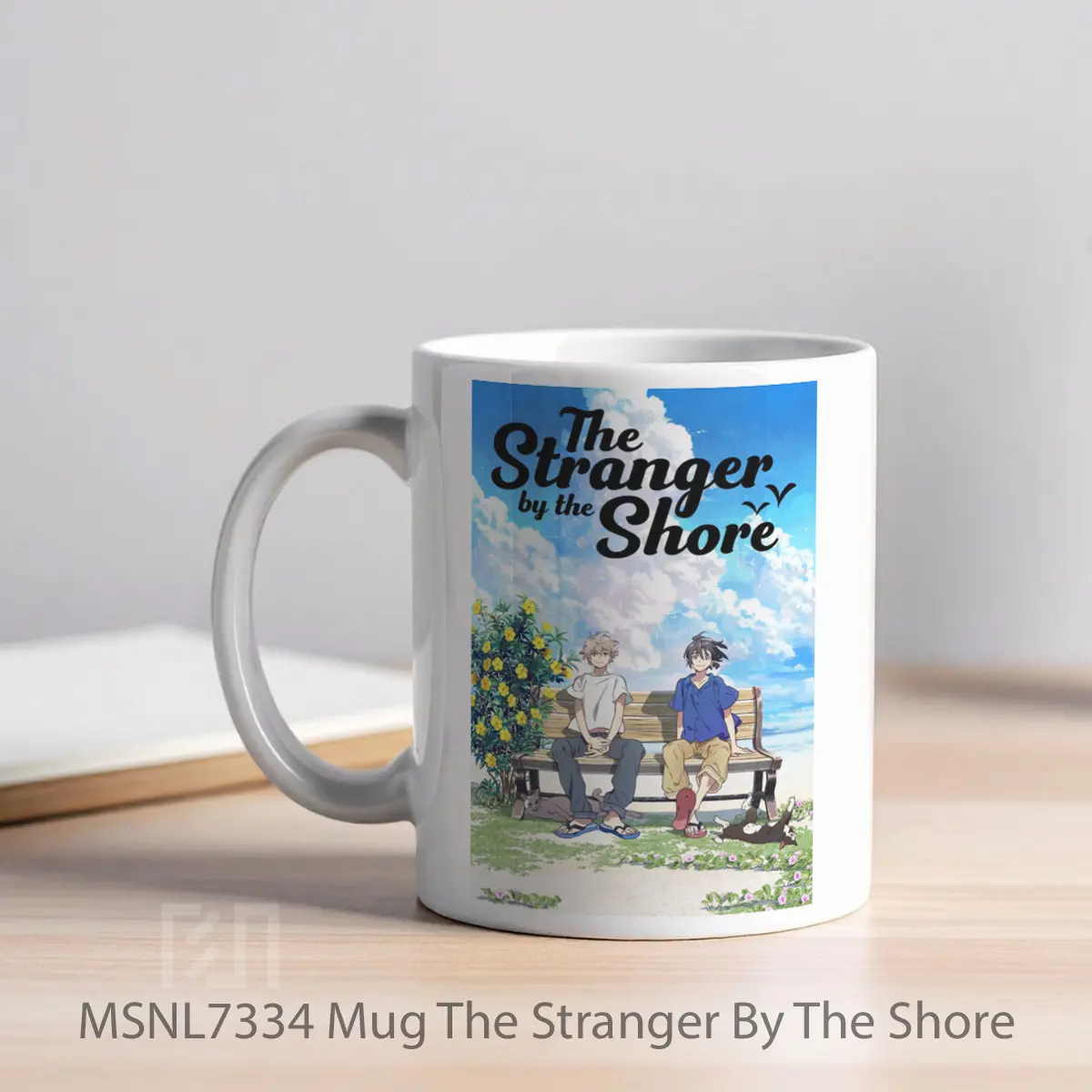 Mug The Stranger By The Shore Gelas Keramik Tema Film MSNL7334 - Tampak Kiri
