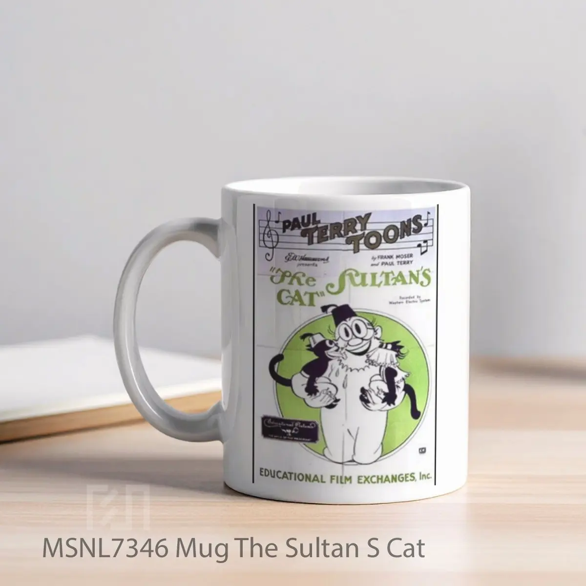 Mug The Sultan S Cat Gelas Keramik Tema Film MSNL7346 - Tampak Kiri