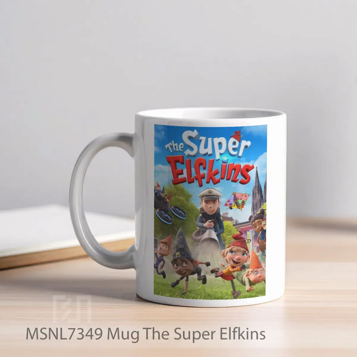 Mug The Super Elfkins Gelas Keramik Tema Film MSNL7349 - Tampak Kiri