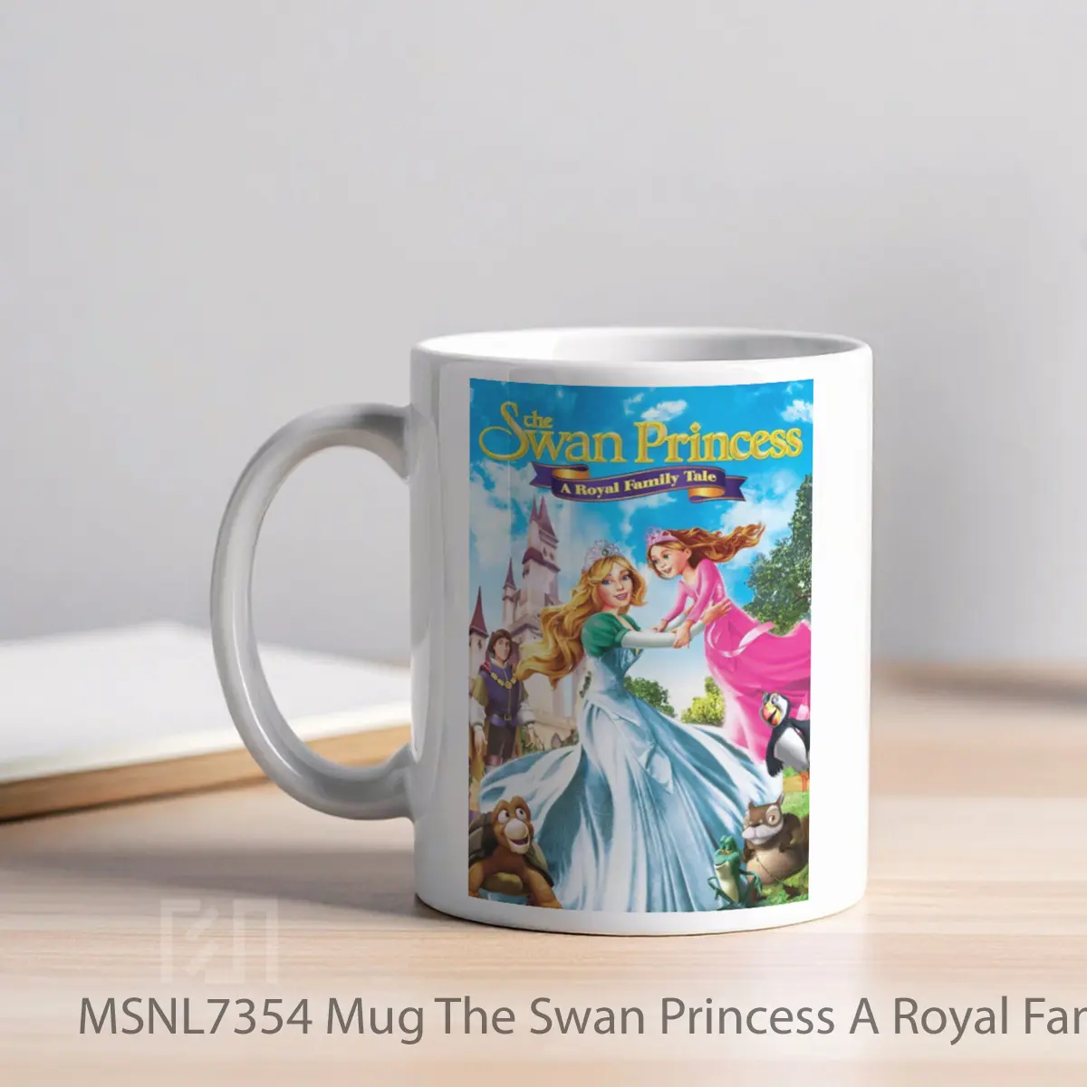 Mug The Swan Princess A Royal Family Tale Gelas Keramik Tema Film MSNL7354 - Tampak Kiri