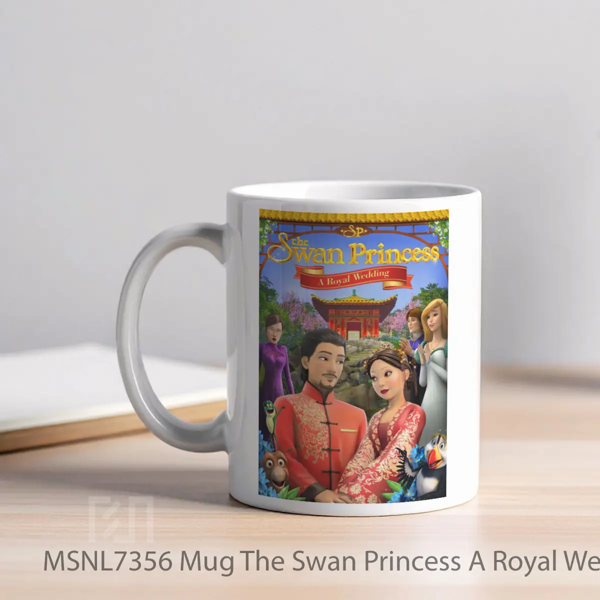 Mug The Swan Princess A Royal Wedding Gelas Keramik Tema Film MSNL7356 - Tampak Kiri