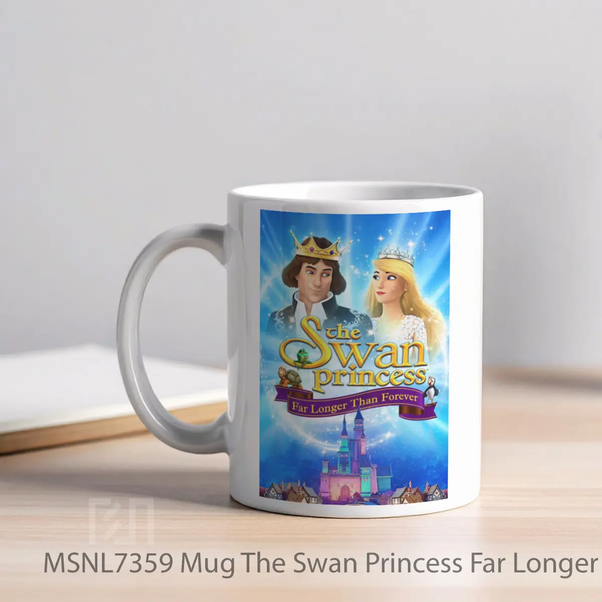 Mug The Swan Princess Far Longer Than Forever Gelas Keramik Tema Film MSNL7359 - Tampak Kiri