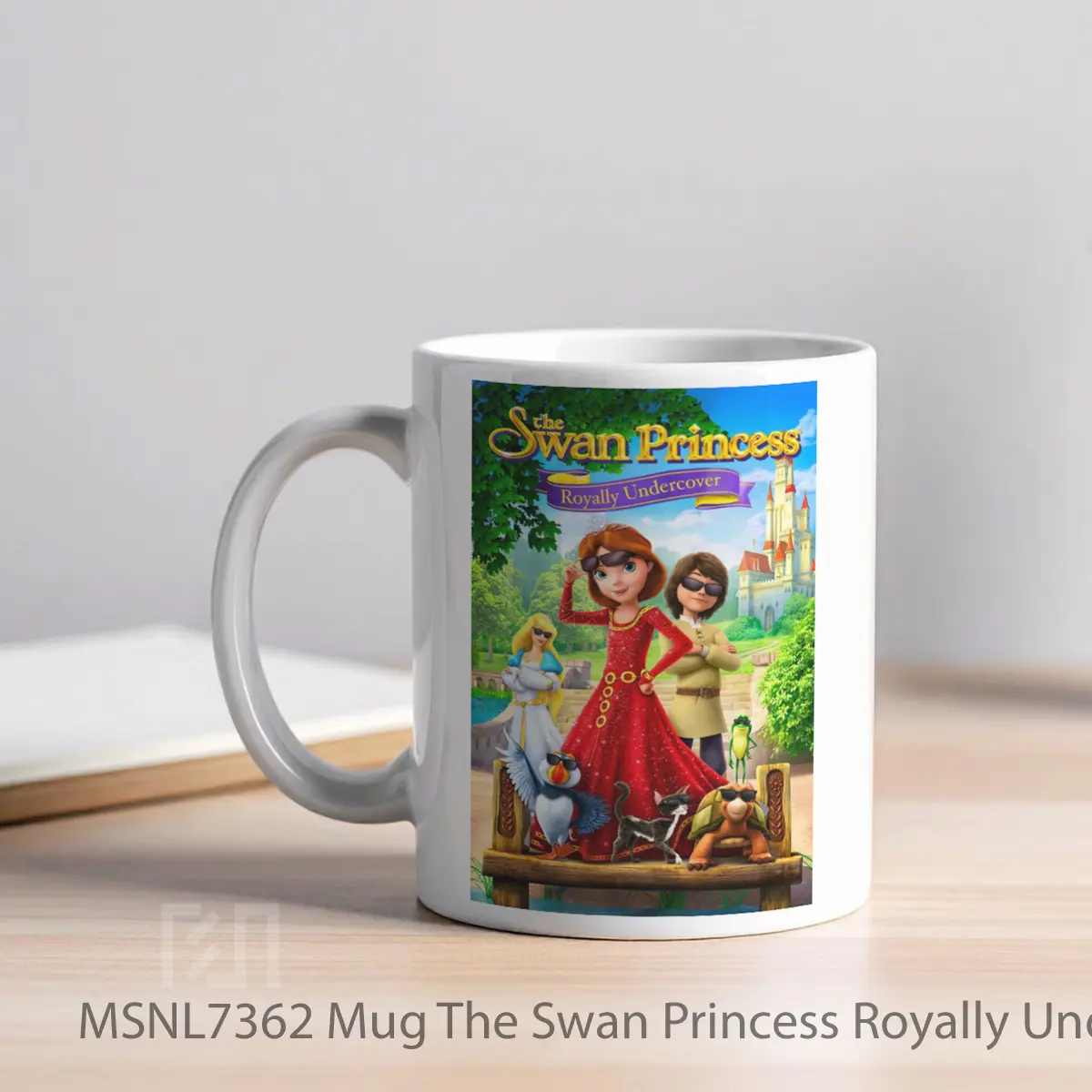 Mug The Swan Princess Royally Undercover Gelas Keramik Tema Film MSNL7362 - Tampak Kiri