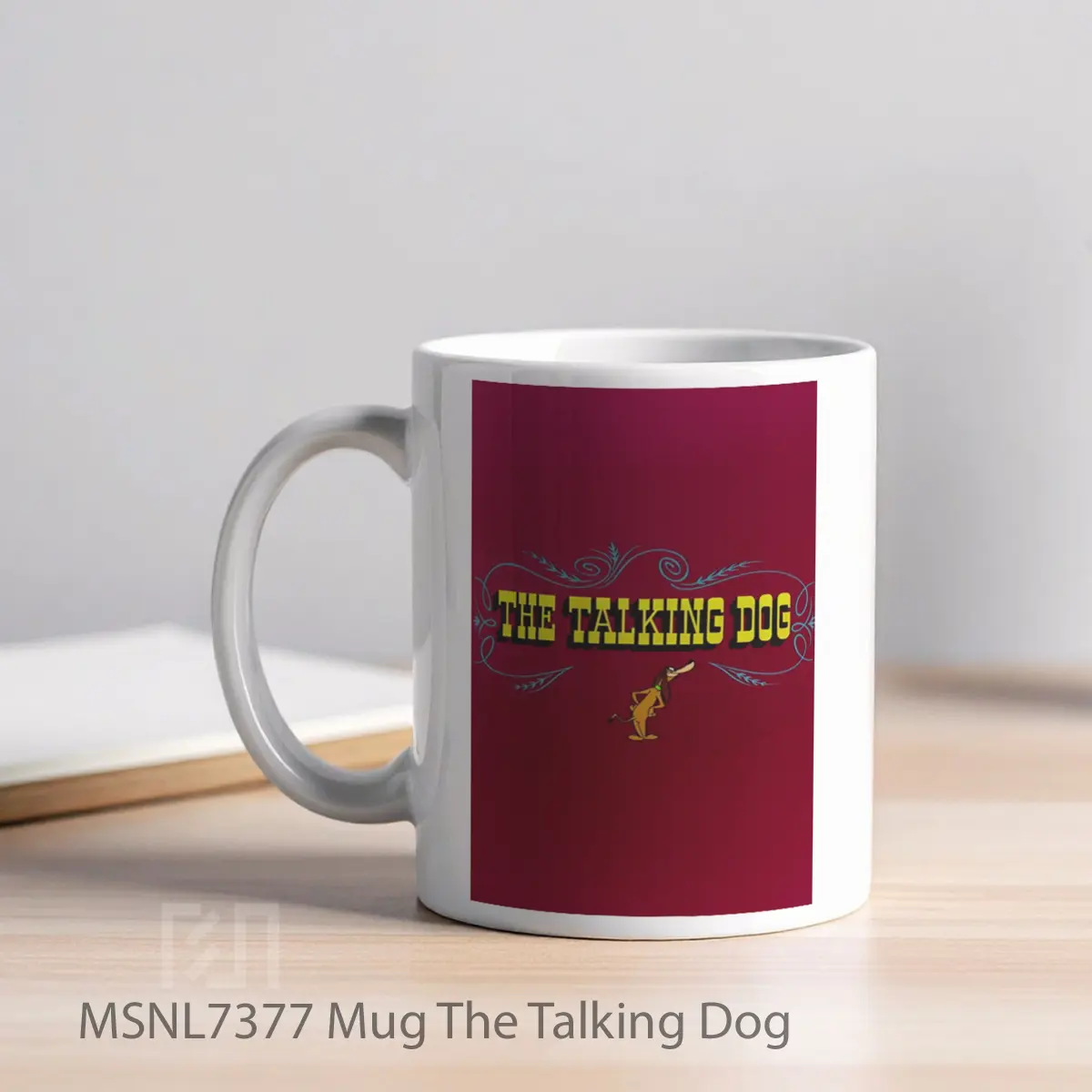 Mug The Talking Dog Gelas Keramik Tema Film MSNL7377 - Tampak Kiri