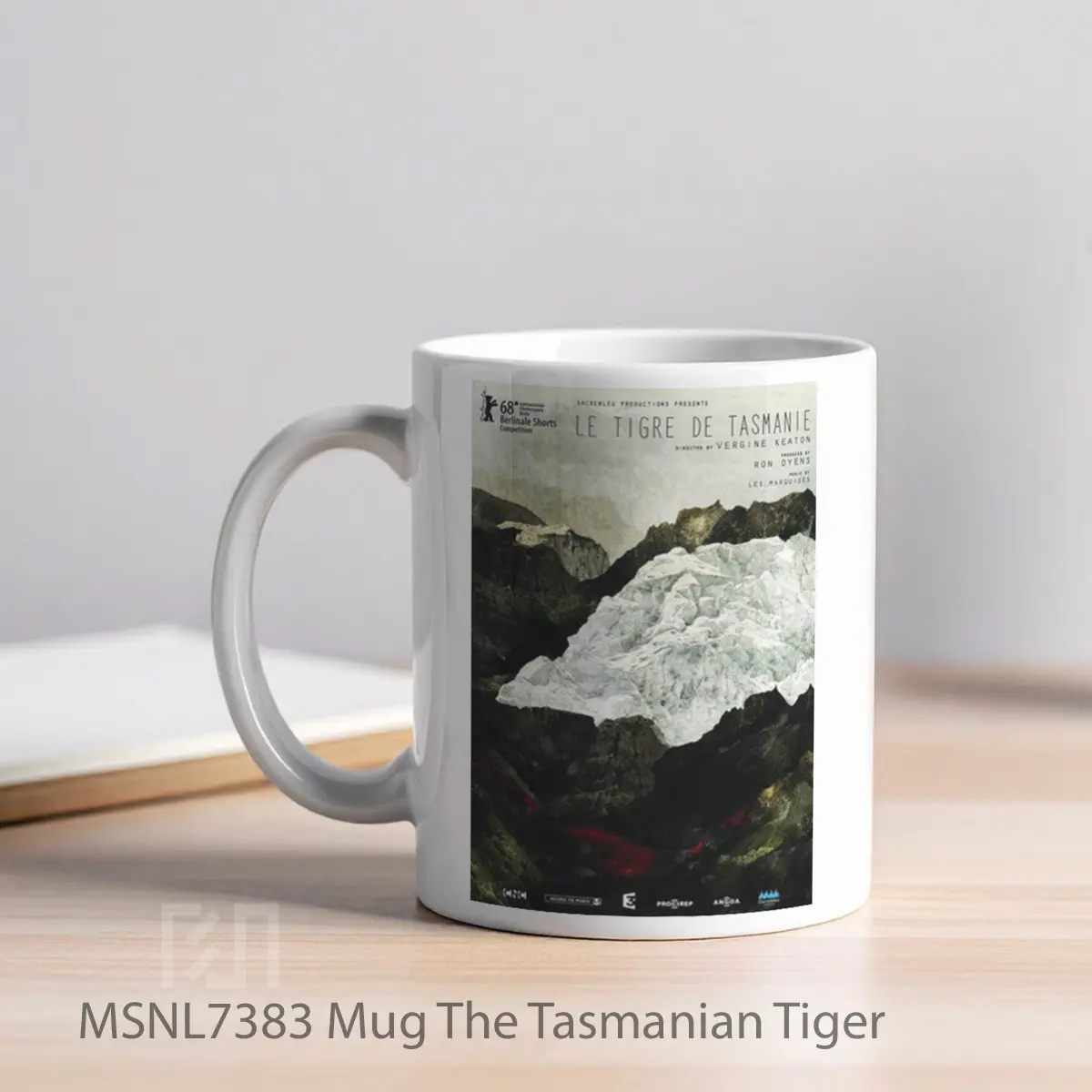 Mug The Tasmanian Tiger Gelas Keramik Tema Film MSNL7383 - Tampak Kiri
