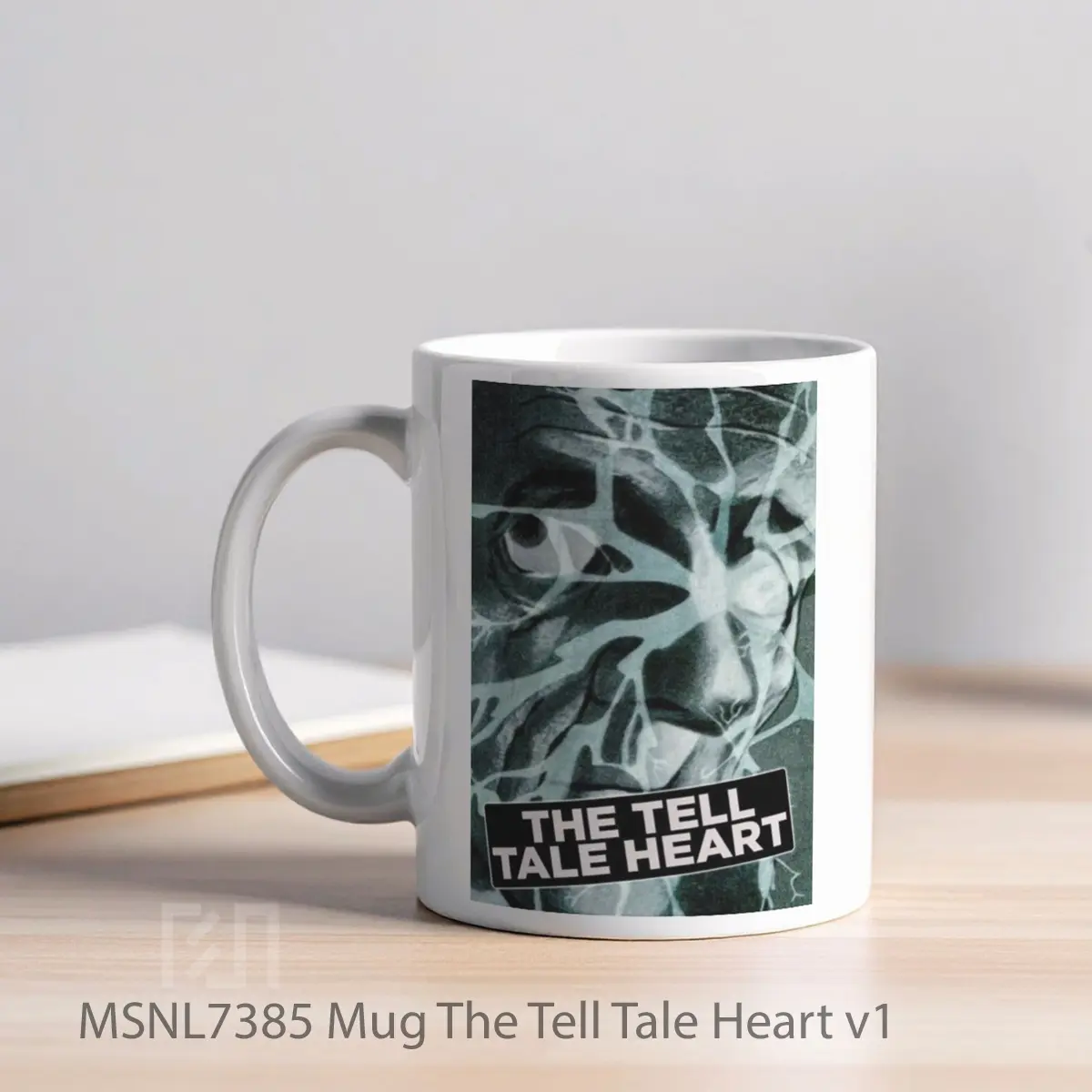 Mug The Tell Tale Heart V1 Gelas Keramik Tema Film MSNL7385 - Tampak Kiri
