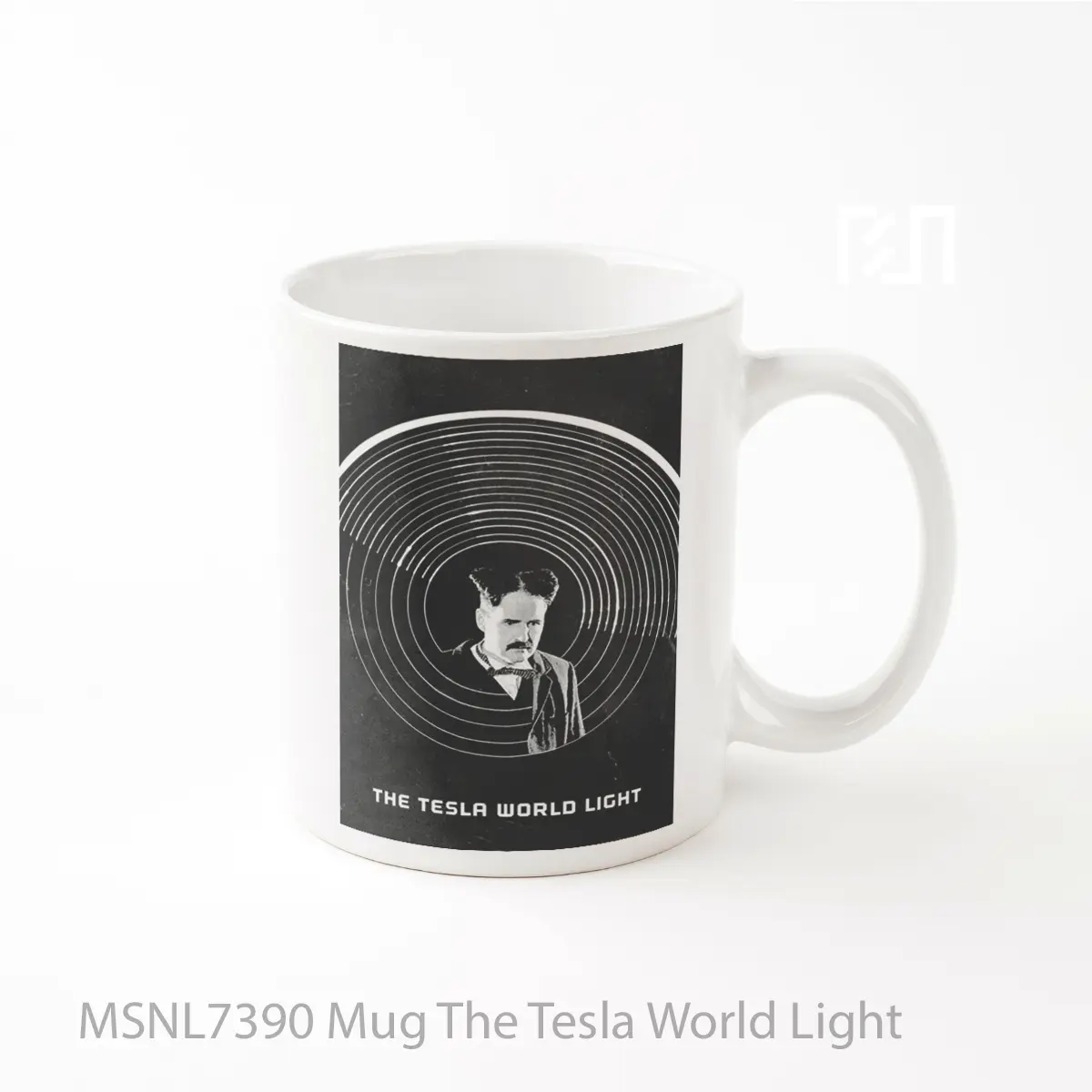 Mug The Tesla World Light Gelas Keramik Tema Film MSNL7390