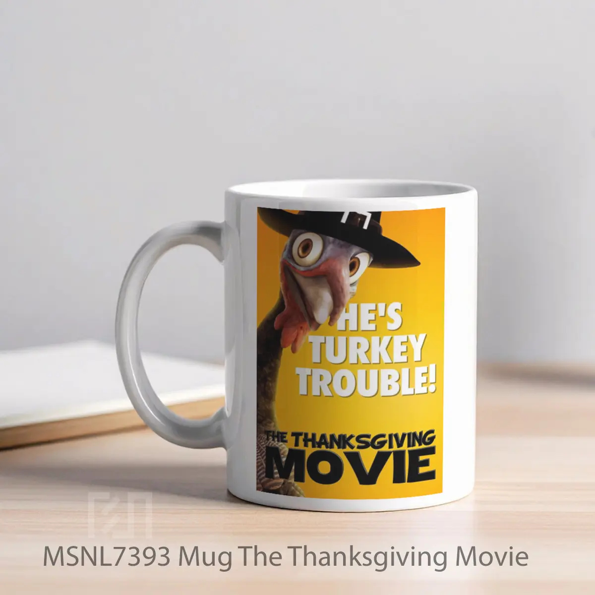 Mug The Thanksgiving Movie Gelas Keramik Tema Film MSNL7393 - Tampak Kiri