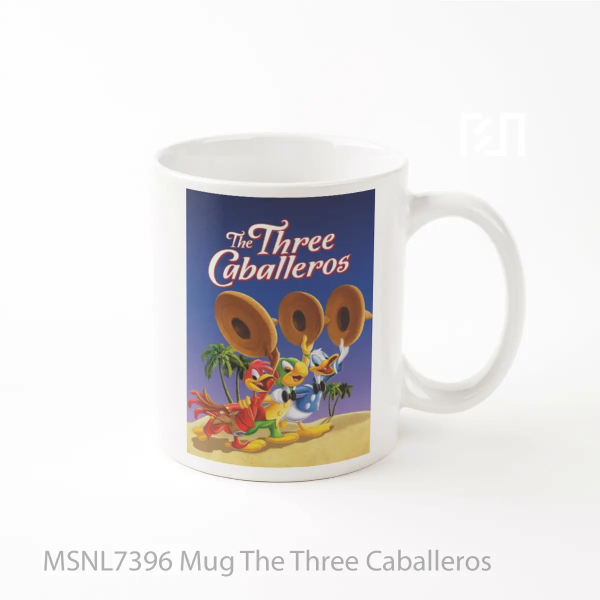 Mug The Three Caballeros Gelas Keramik Tema Film MSNL7396