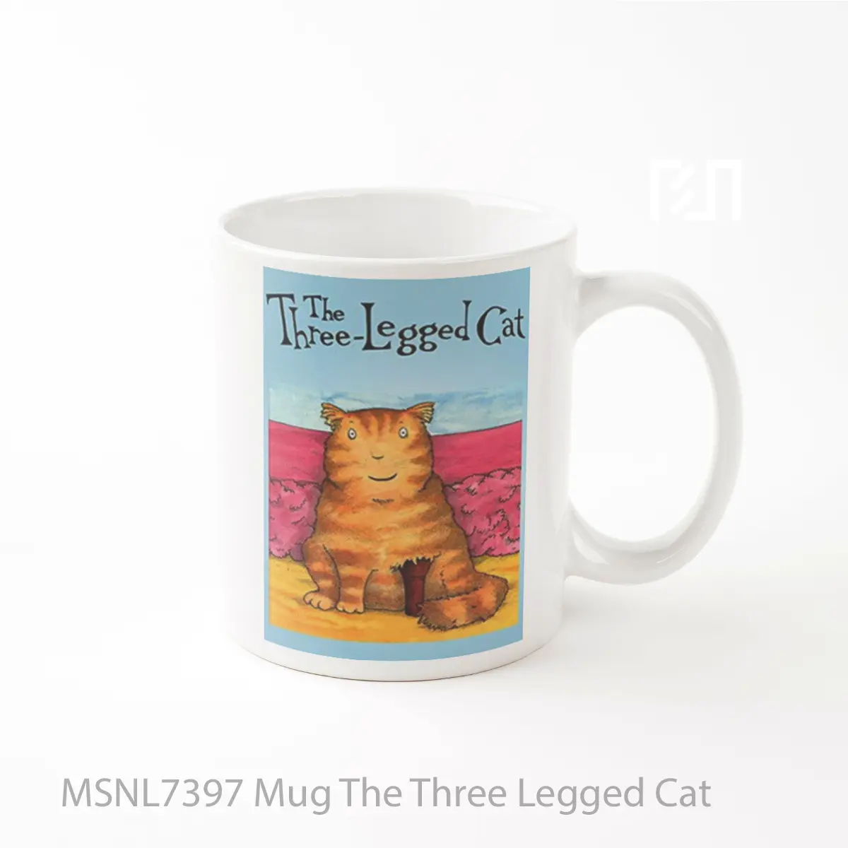 Mug The Three Legged Cat Gelas Keramik Tema Film MSNL7397