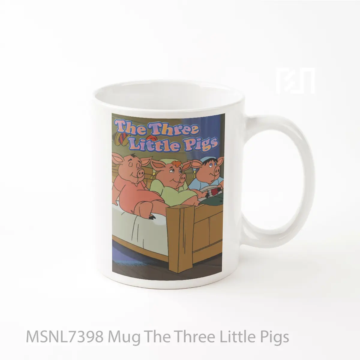 Mug The Three Little Pigs Gelas Keramik Tema Film MSNL7398