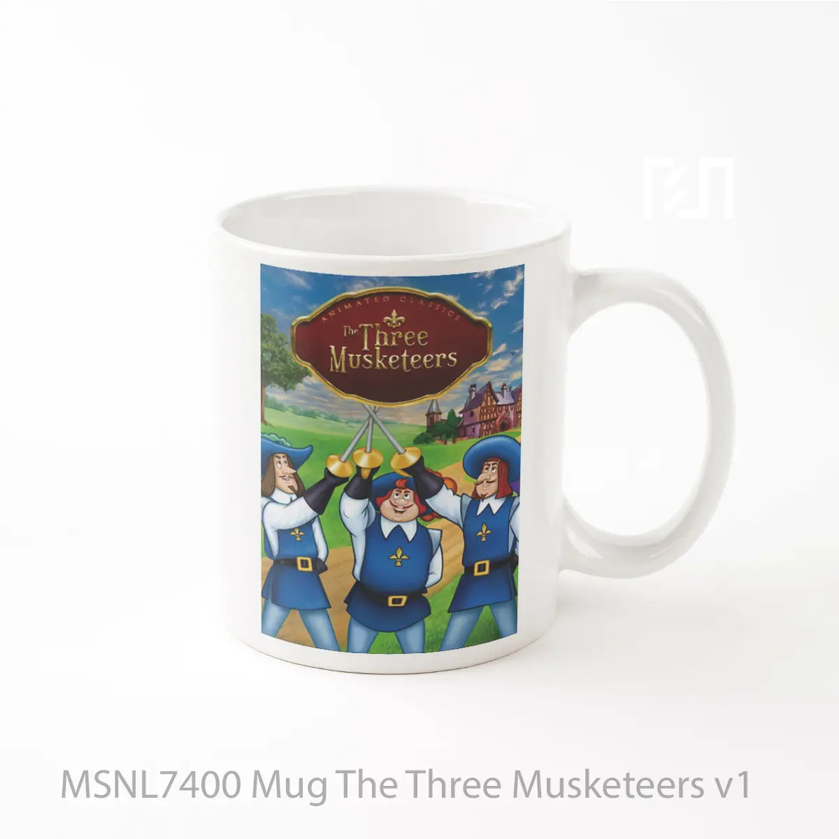 Mug The Three Musketeers V1 Gelas Keramik Tema Film MSNL7400