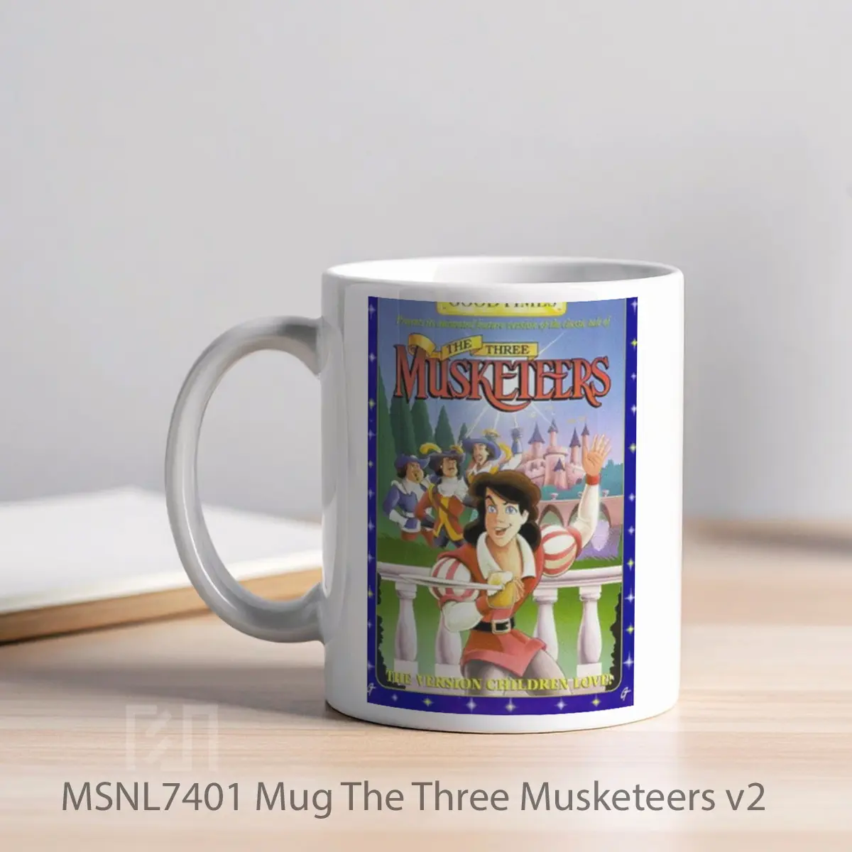 Mug The Three Musketeers V2 Gelas Keramik Tema Film MSNL7401 - Tampak Kiri