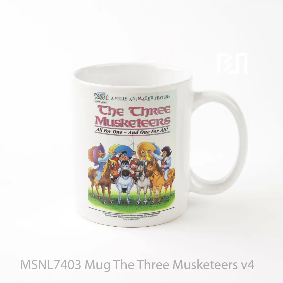 Mug The Three Musketeers V4 Gelas Keramik Tema Film MSNL7403