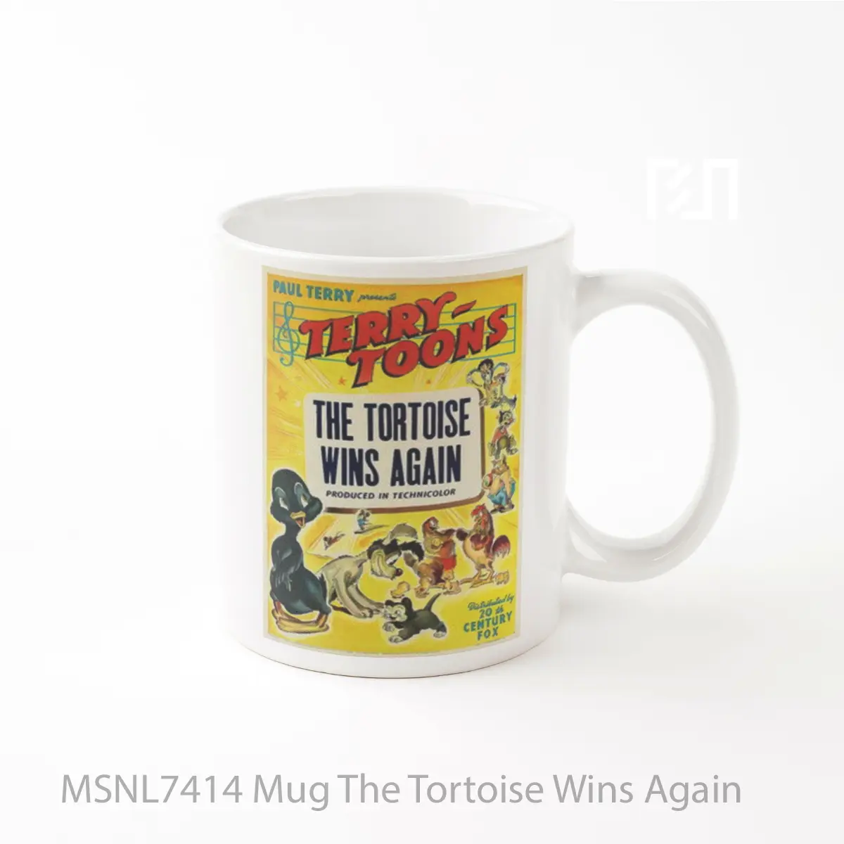 Mug The Tortoise Wins Again Gelas Keramik Tema Film MSNL7414
