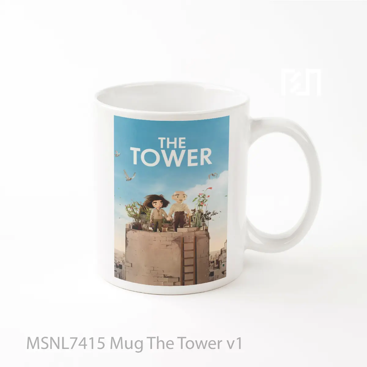 Mug The Tower V1 Gelas Keramik Tema Film MSNL7415