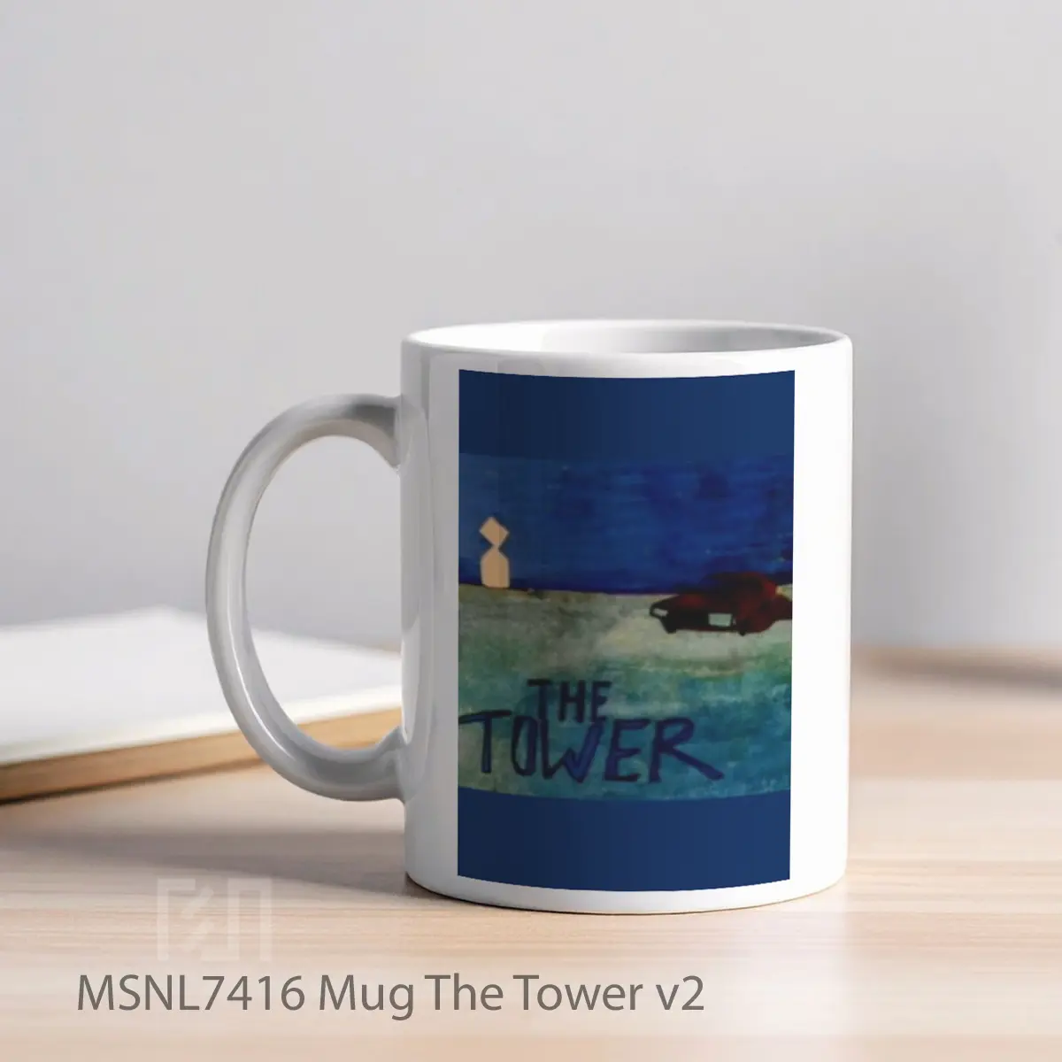 Mug The Tower V2 Gelas Keramik Tema Film MSNL7416 - Tampak Kiri