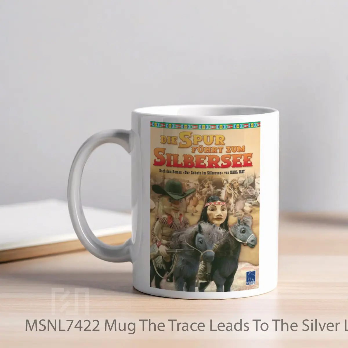Mug The Trace Leads To The Silver Lake Gelas Keramik Tema Film MSNL7422 - Tampak Kiri