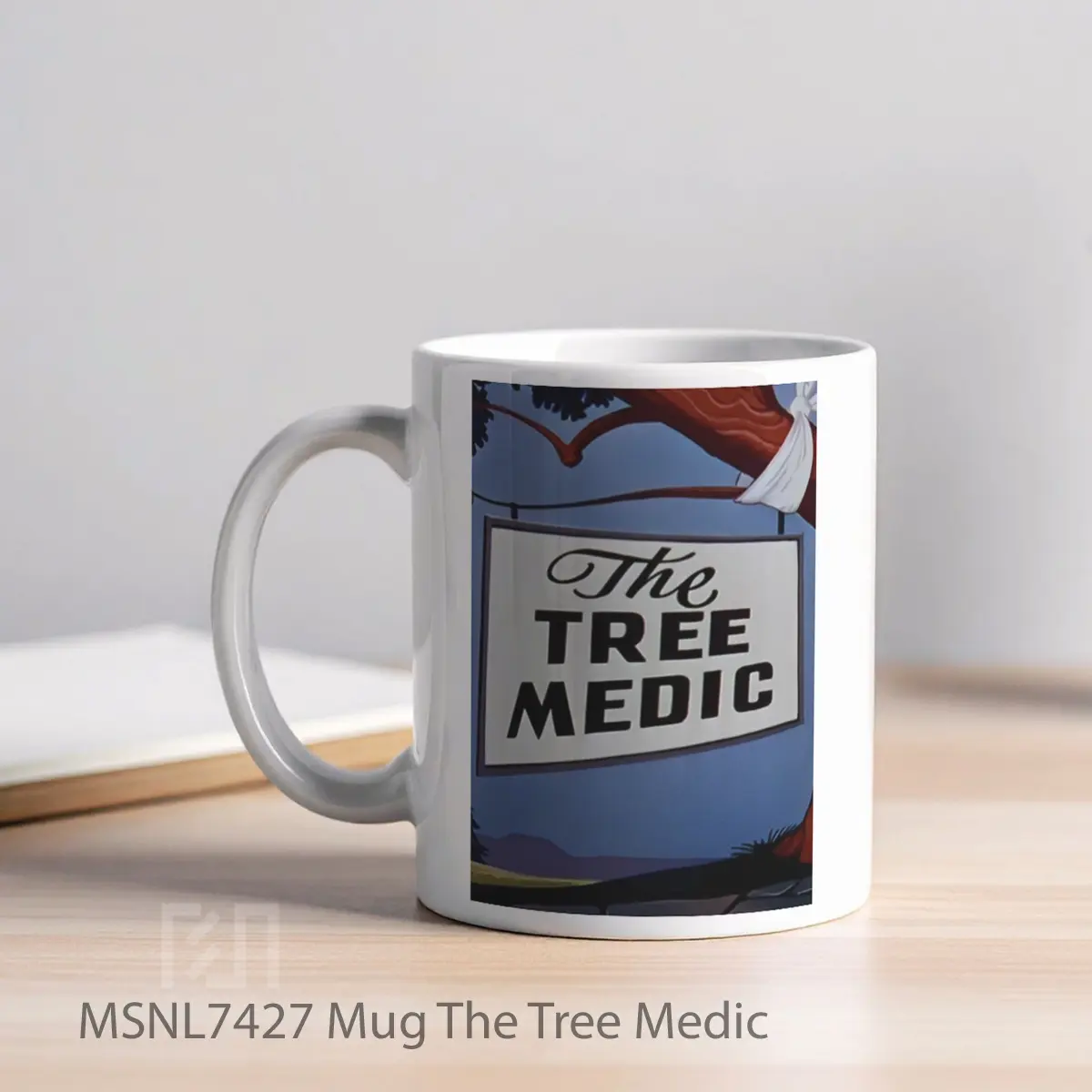 Mug The Tree Medic Gelas Keramik Tema Film MSNL7427 - Tampak Kiri