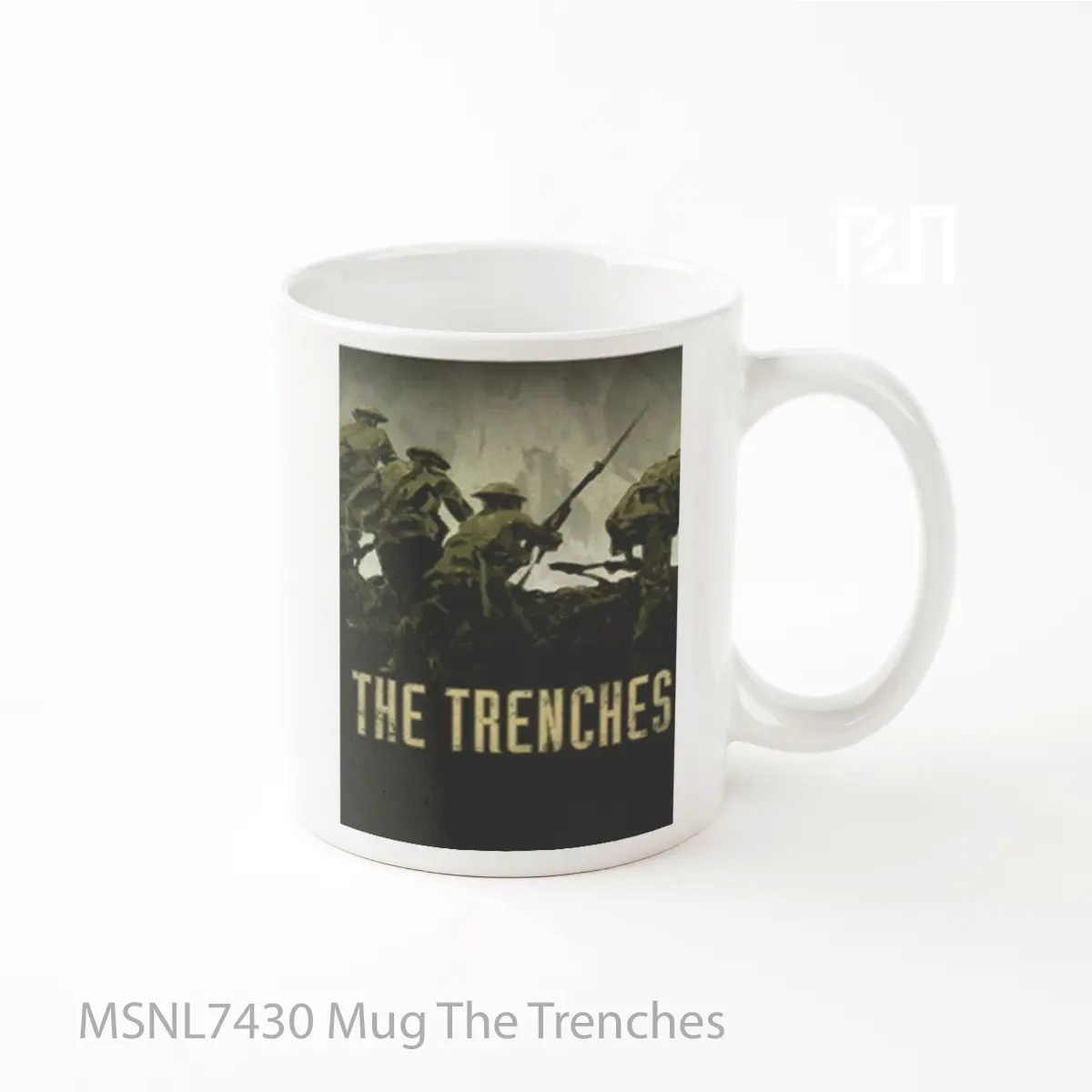 Mug The Trenches Gelas Keramik Tema Film MSNL7430