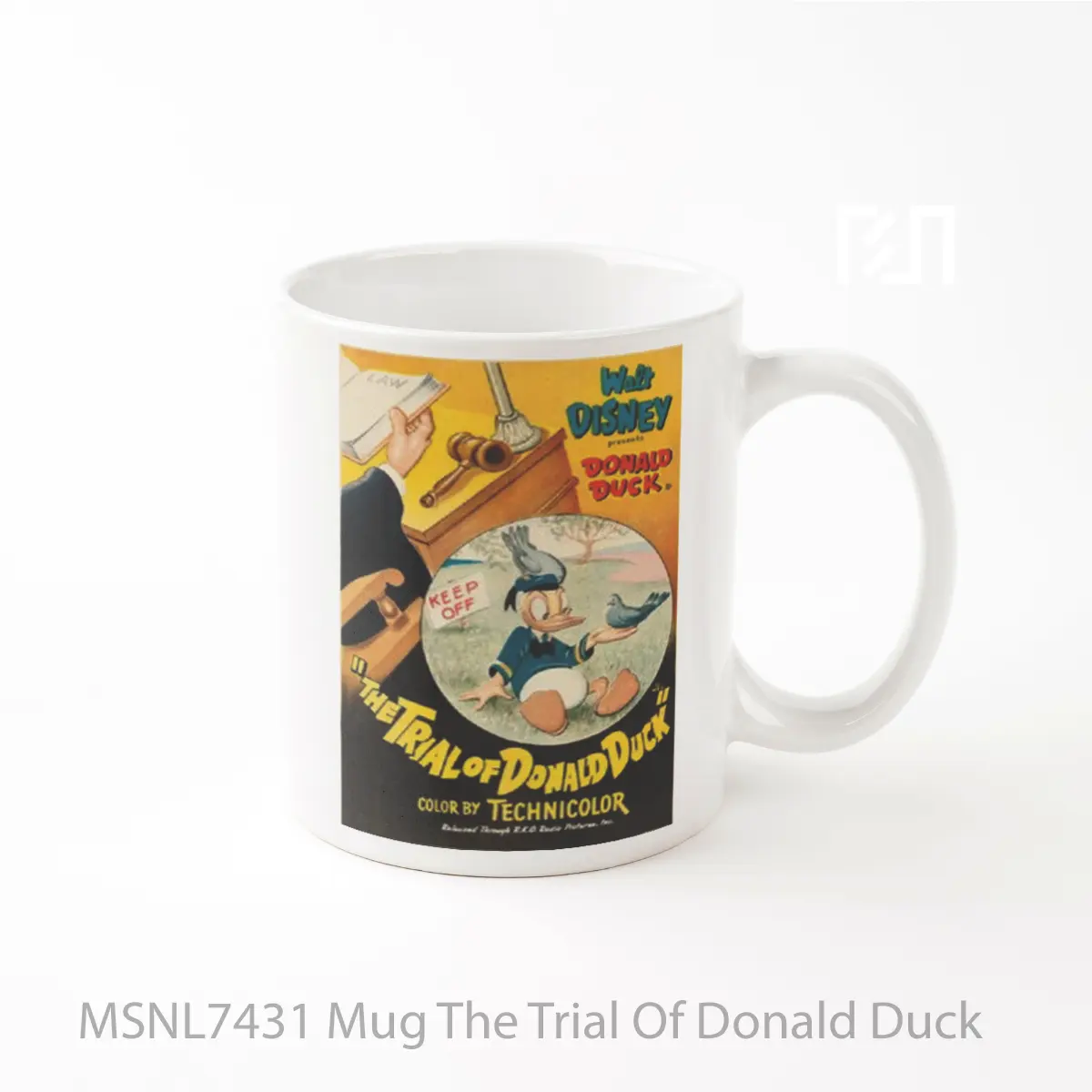 Mug The Trial Of Donald Duck Gelas Keramik Tema Film MSNL7431