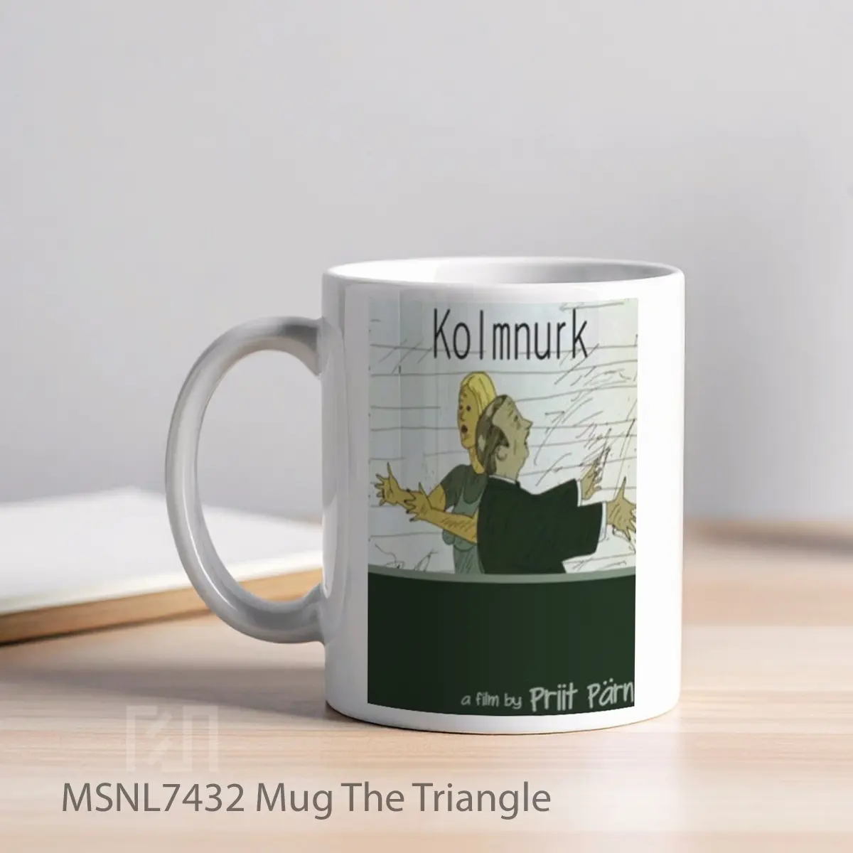 Mug The Triangle Gelas Keramik Tema Film MSNL7432 - Tampak Kiri