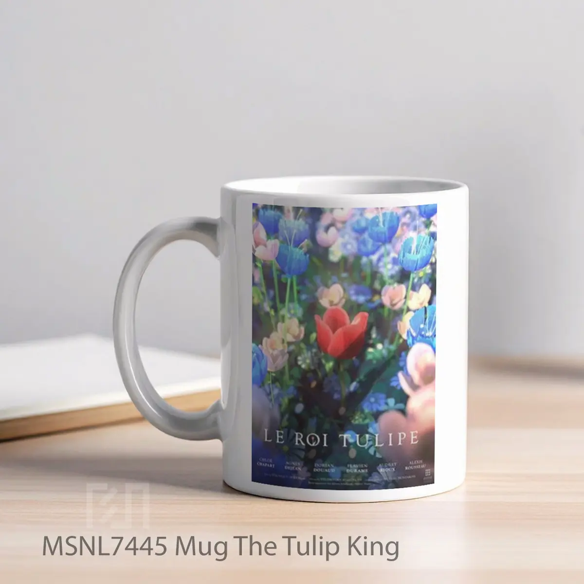 Mug The Tulip King Gelas Keramik Tema Film MSNL7445 - Tampak Kiri