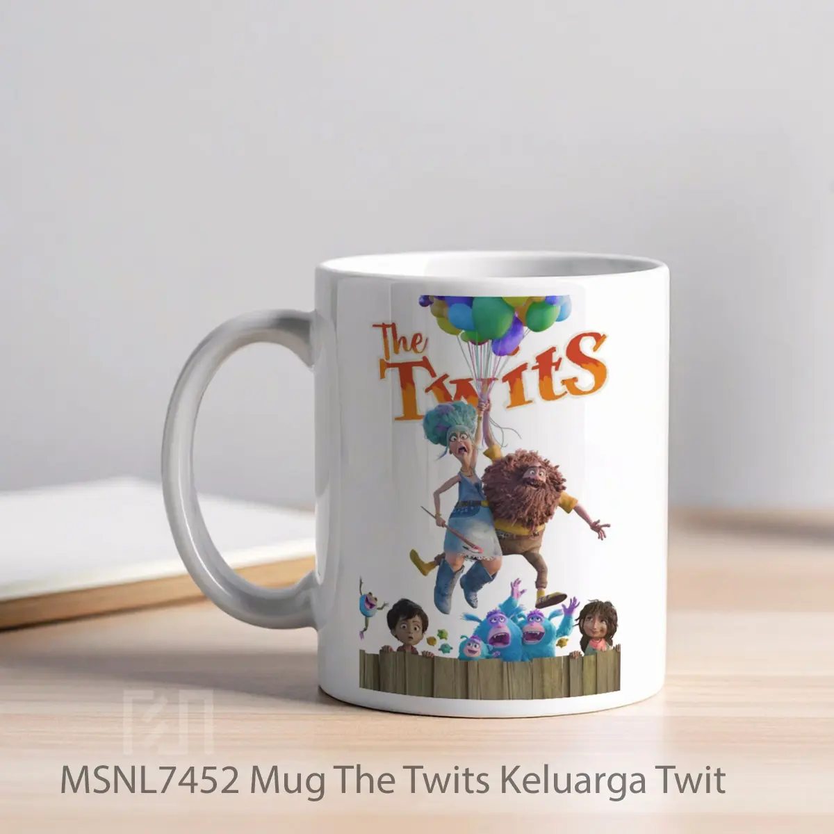 Mug The Twits Keluarga Twit Gelas Keramik Tema Film MSNL7452 - Tampak Kiri
