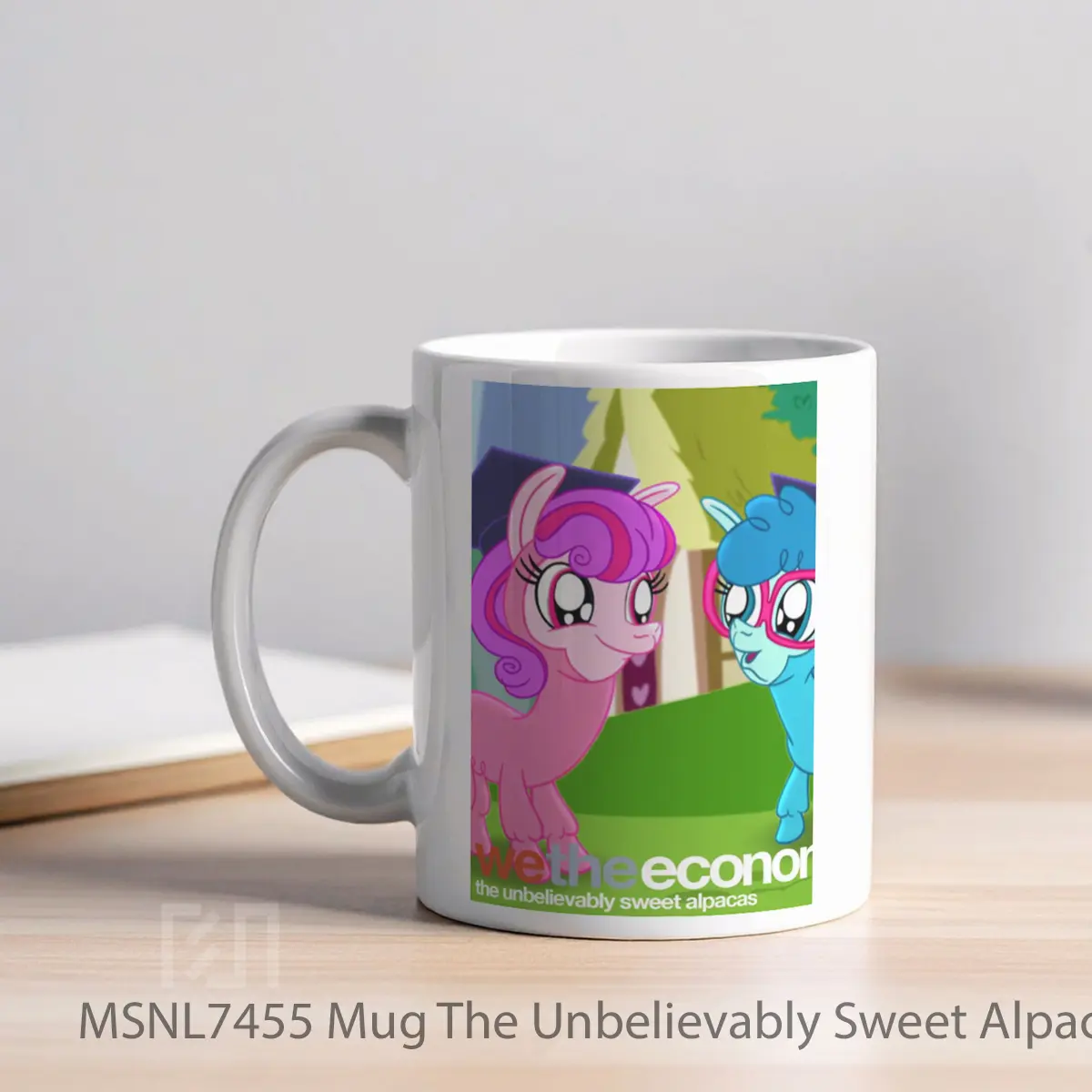 Mug The Unbelievably Sweet Alpacas Gelas Keramik Tema Film MSNL7455 - Tampak Kiri