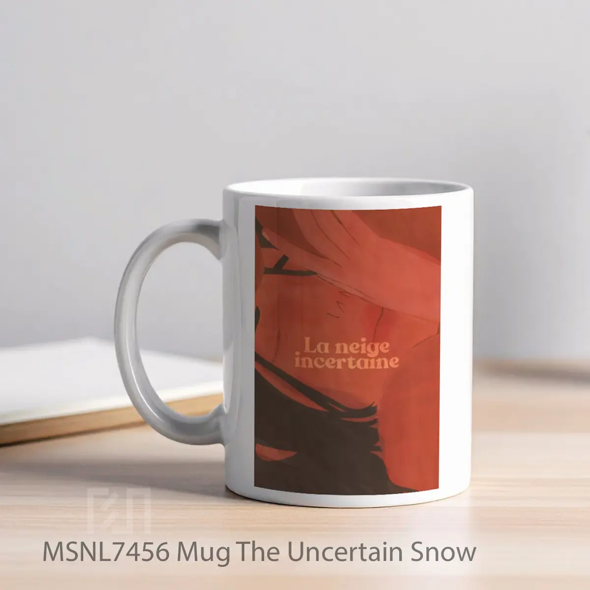 Mug The Uncertain Snow Gelas Keramik Tema Film MSNL7456 - Tampak Kiri