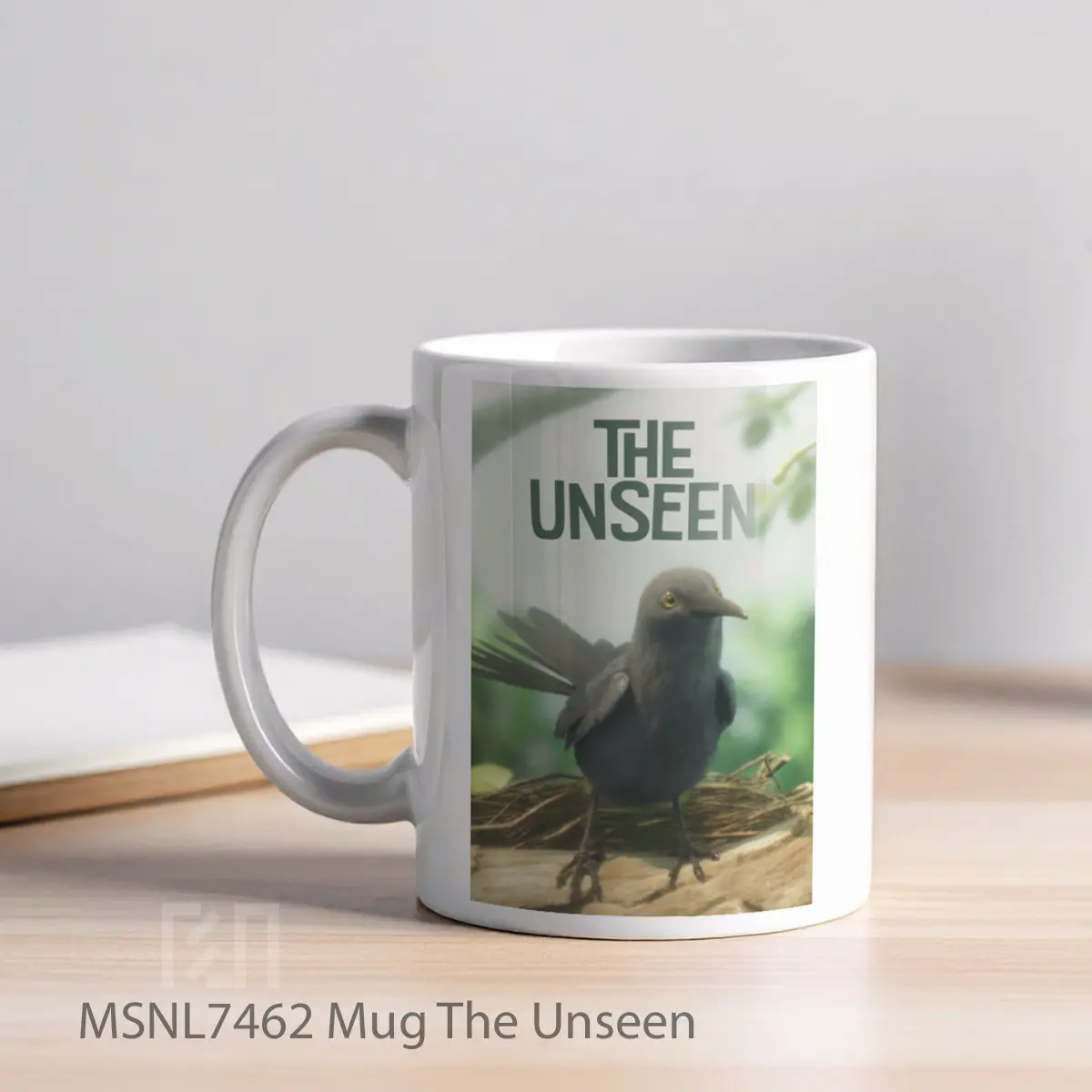 Mug The Unseen Gelas Keramik Tema Film MSNL7462 - Tampak Kiri