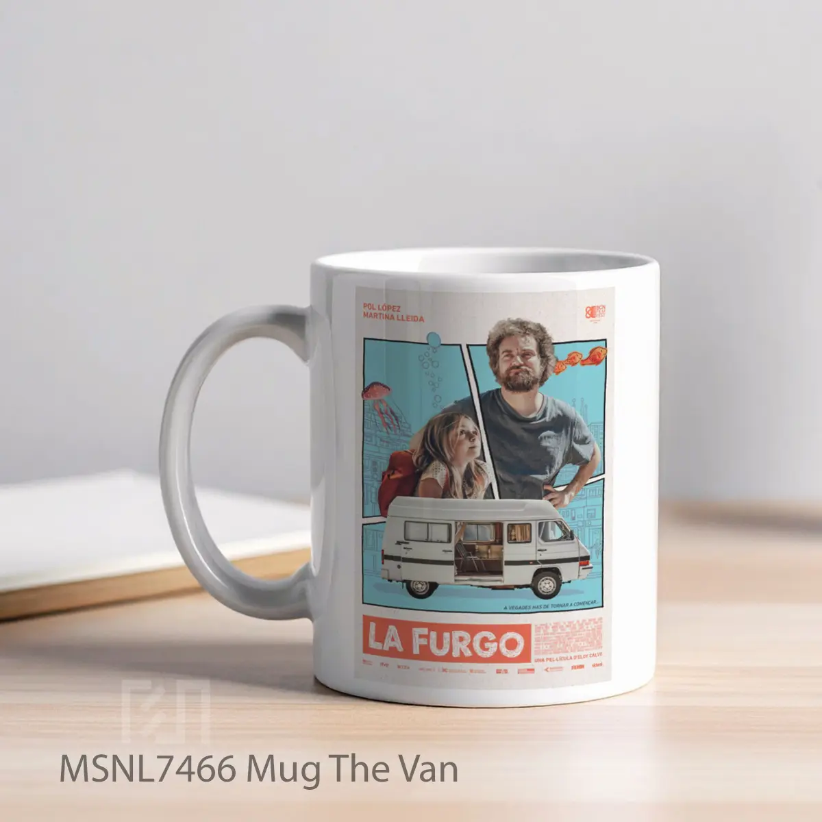 Mug The Van Gelas Keramik Tema Film MSNL7466 - Tampak Kiri