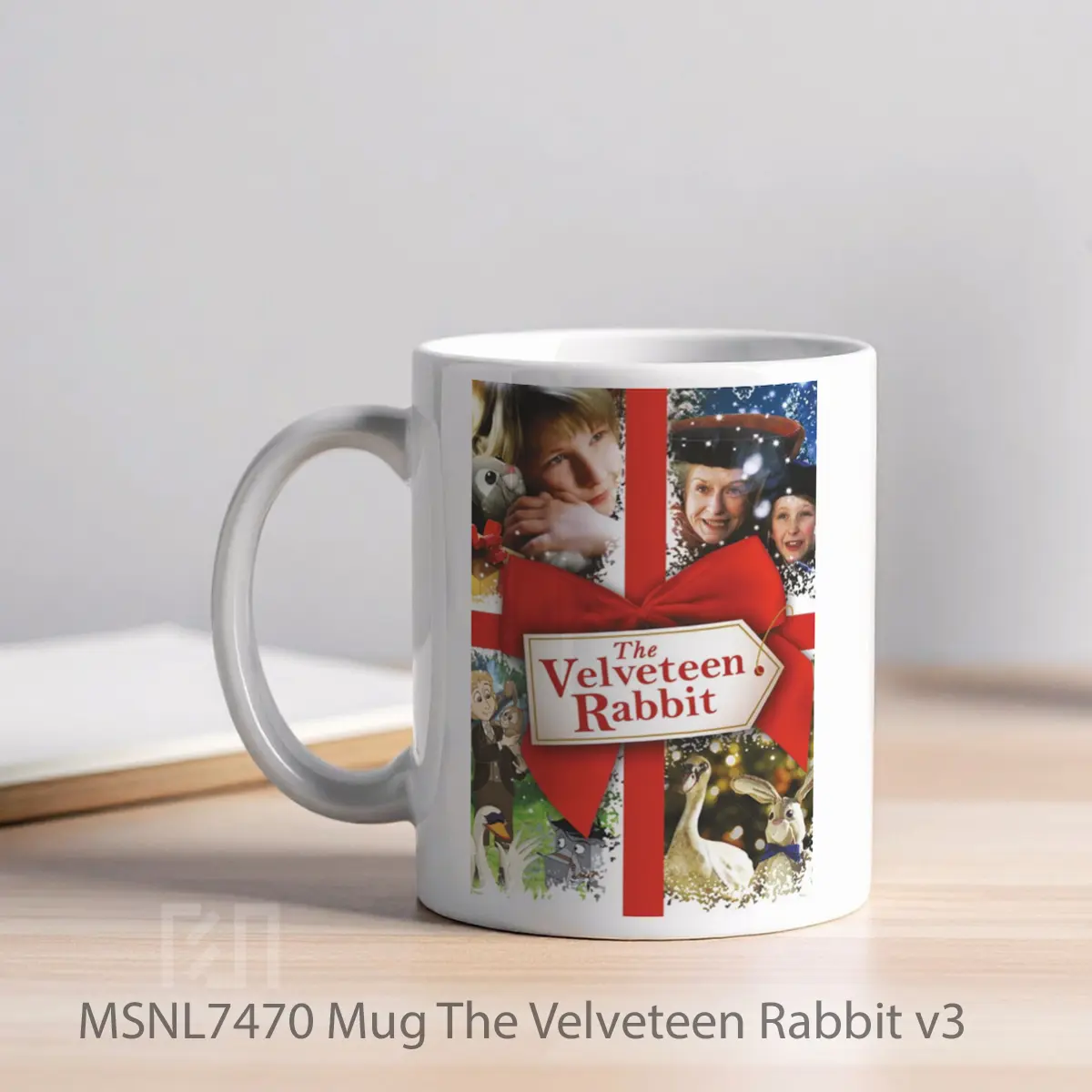 Mug The Velveteen Rabbit V3 Gelas Keramik Tema Film MSNL7470 - Tampak Kiri
