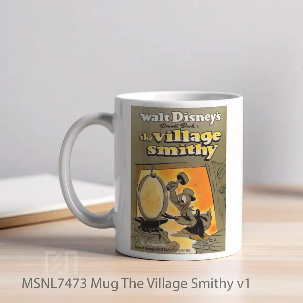 Mug The Village Smithy V1 Gelas Keramik Tema Film MSNL7473 - Tampak Kiri